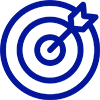 Target with arrow goal icon